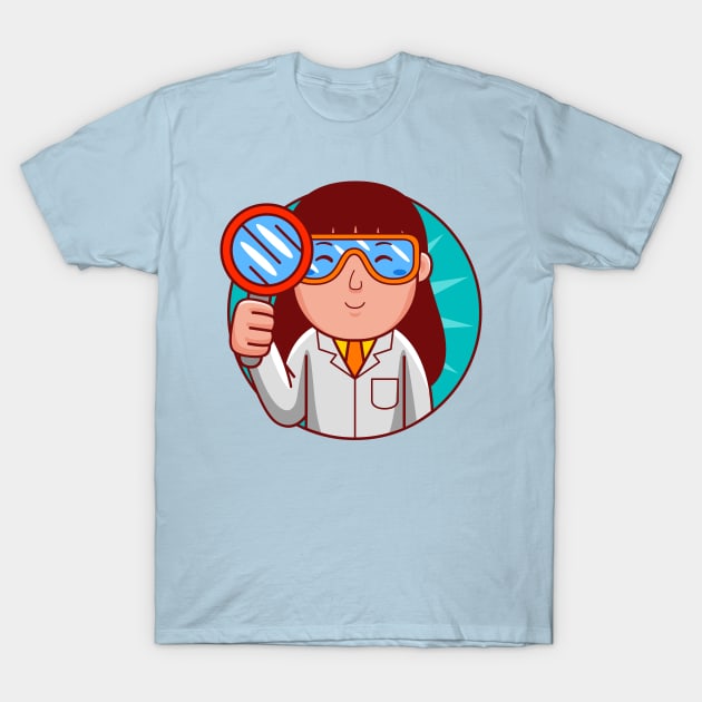 Scientist Woman T-Shirt by MEDZ